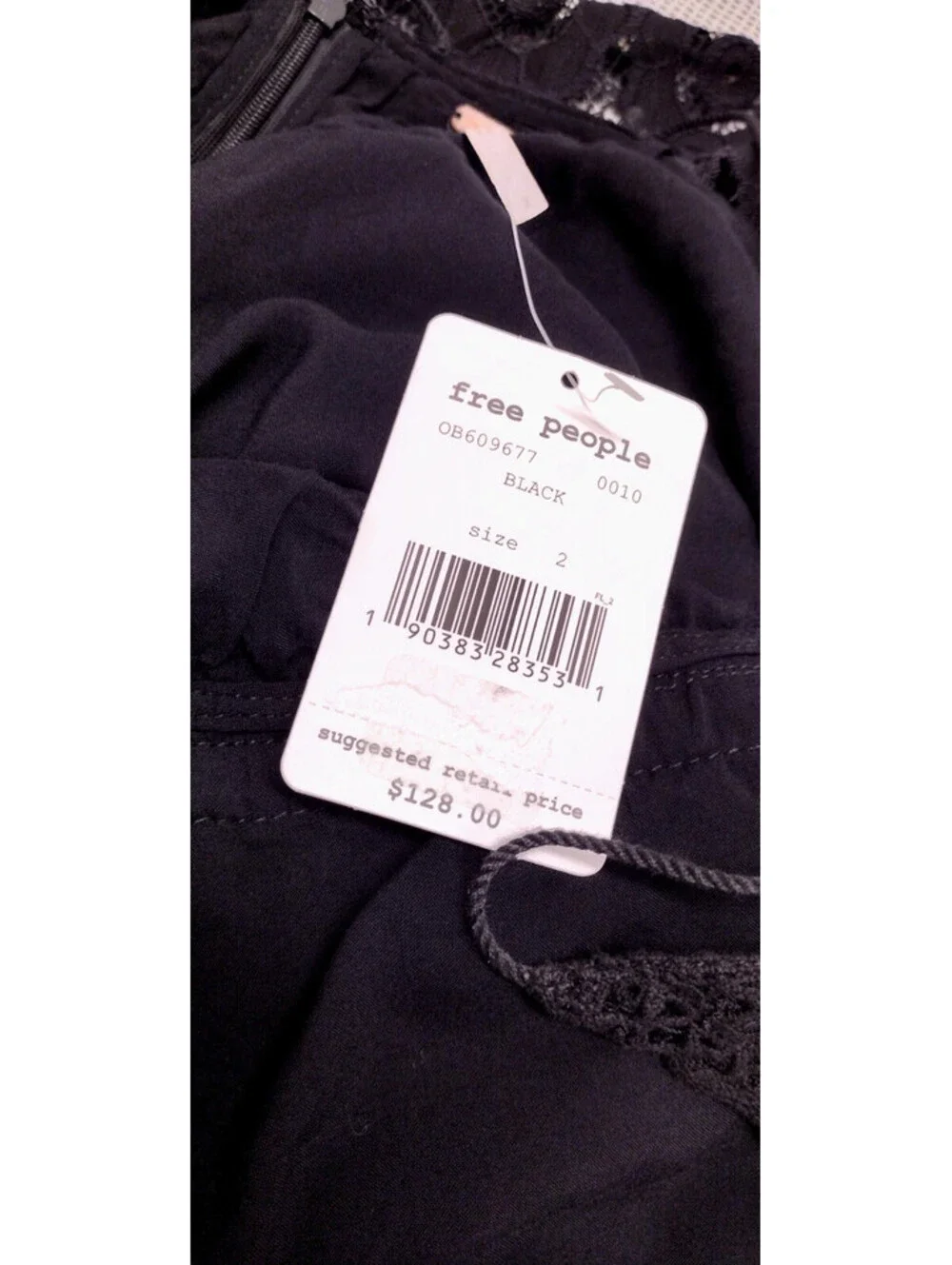 FREE PEOPLE Black Backless Party Sexy Dress Sundress Kierchief Size 2 S TAG 128$